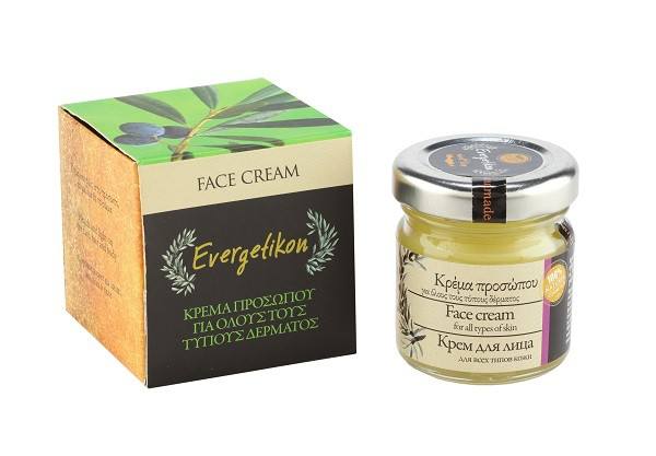 Evergetikon EVERGETIKON Κρέμα προσώπου με ελαιόλαδο &amp; μελισσοκέρι 40ml