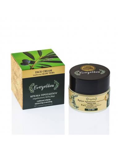 Evergetikon Face cream traditional Aloe Vera Moisturizing & nourishing