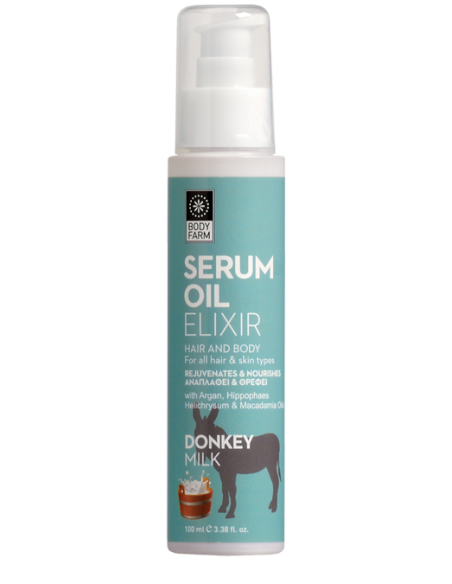 BODY FARM SERUM OIL FOR HAIR & BODY DONKEY MILK 100ML