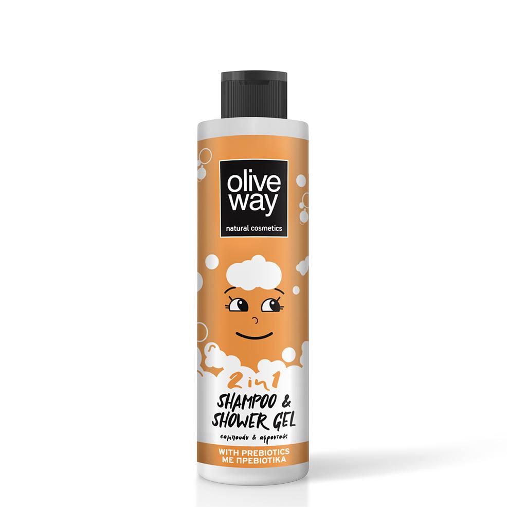 OLIVEWAY Παιδικό Σαμπουάν και Αφροντούς 250ml Oliveway