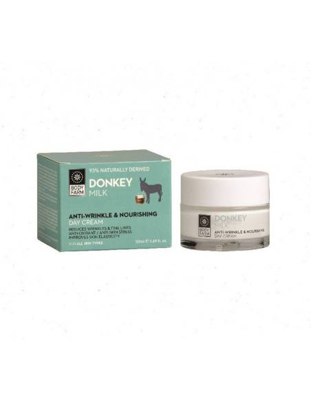 BODY FARM ANTI-WRINKLE & NOURISHING DAY CREAM DONKEY MILK 50ML