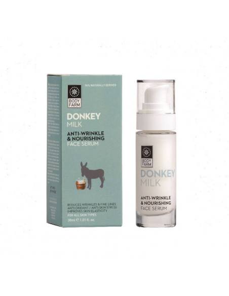 BODY FARM ANTI-WRINKLE & NOURISHING FACE SERUM DONKEY MILK 30ML