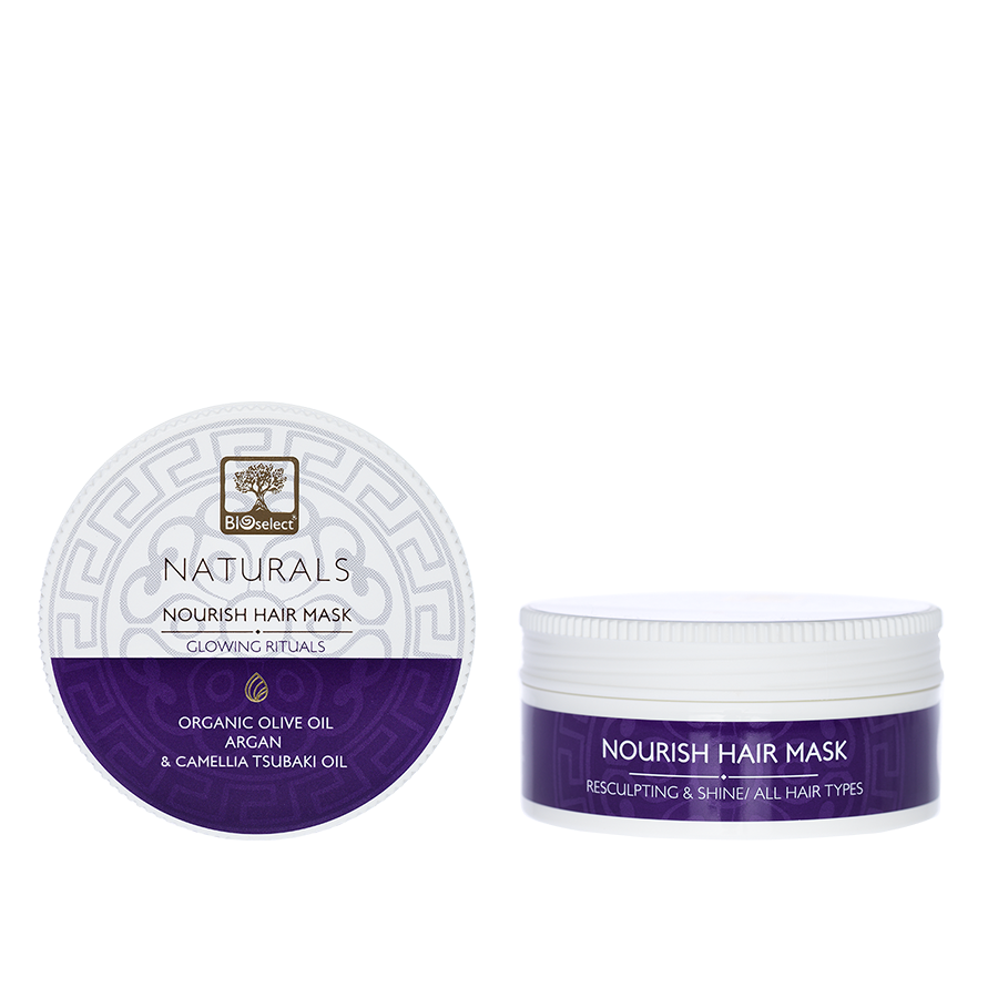 Bioselect Naturals Μάσκα Μαλλιών Αναδόμηση & Λάμψη Glowing Rituals 200ml