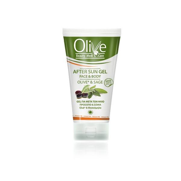 Olive Beauty Medicare AFTER SUN GEL ΓΙΑ ΠΡΟΣΩΠΟ ΚΑΙ ΣΩΜΑ 150ml Olive Beauty MediCare