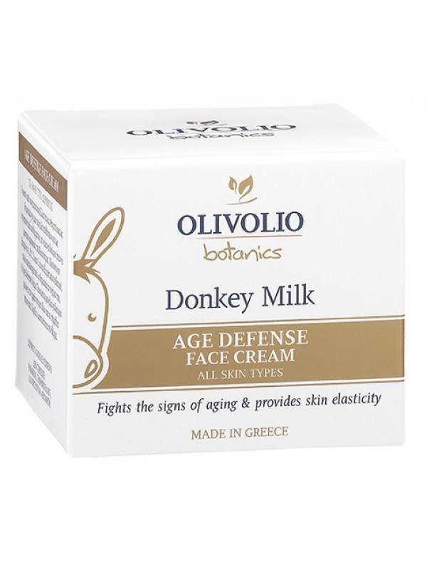 Olivolio Κρέμα Προσώπου Age Defense με Γάλα Γαϊδούρας 50ml Olivolio