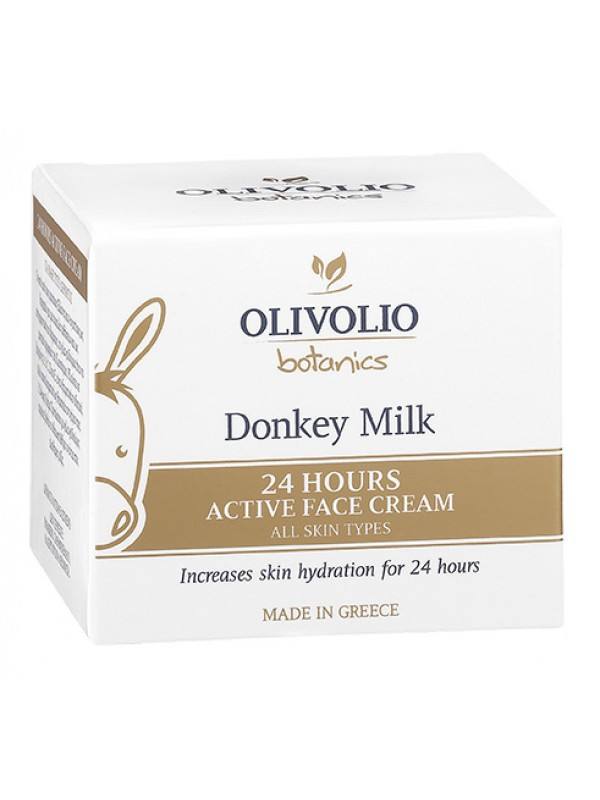 Olivolio 24ωρη Κρέμα Προσώπου με Γάλα Γαϊδούρας 50ml Olivolio