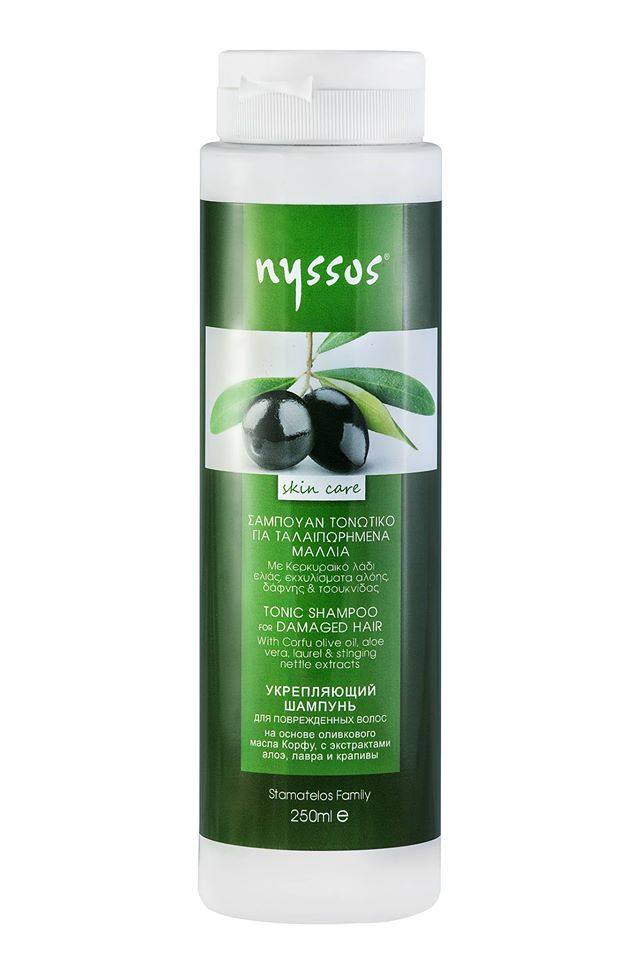Nyssos Σαμπουάν Τονωτικό για Ταλαιπωρημένα Μαλλιά 250ml