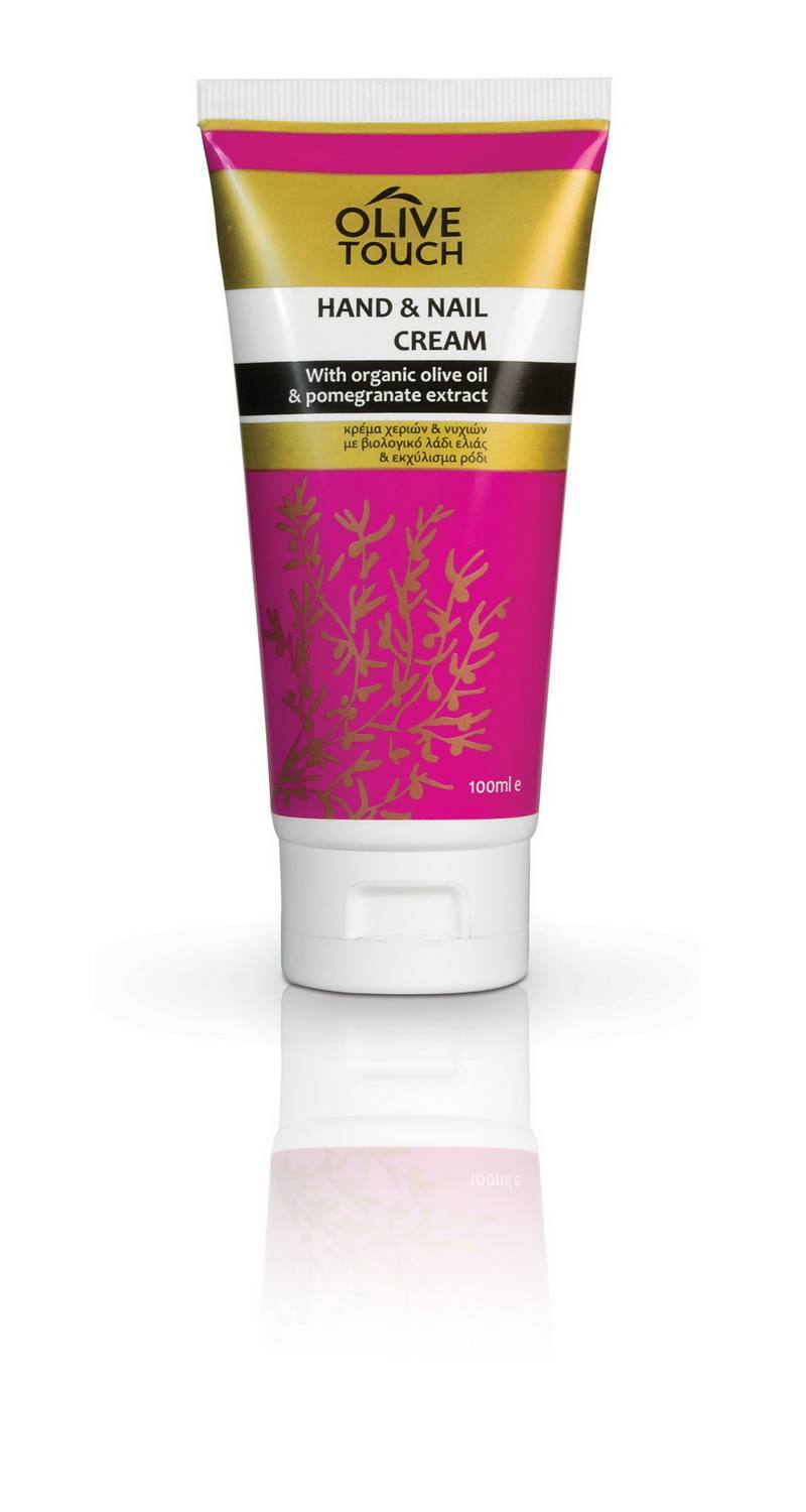 Olive Touch Κρέμα Χεριών & Νυχιών με Βιολογικό Λάδι Ελιάς & Εκχύλισμα Ροδιού 100ml
