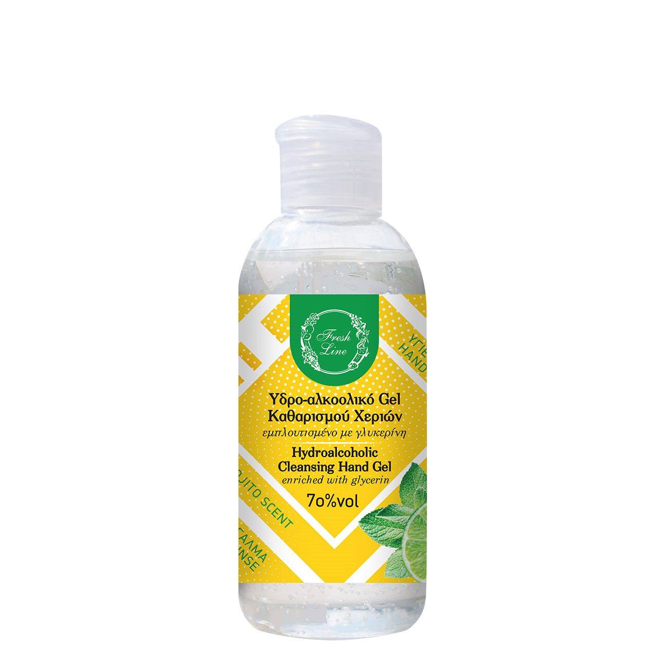 Fresh Line Αντισηπτικό gel χεριών με δροσερό άρωμα mojito 100ml Fresh Line