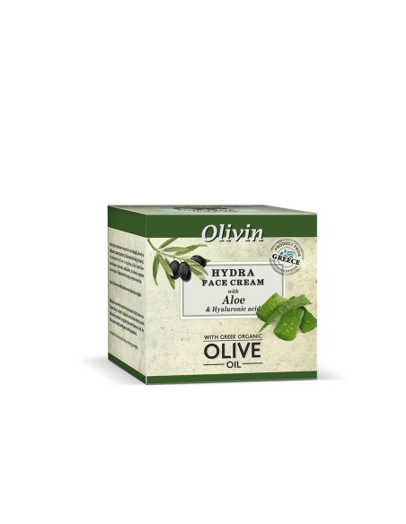 Olivin Ενυδατική Κρέμα Προσώπου με υαλουρονικό οξύ και αλόη 50ml