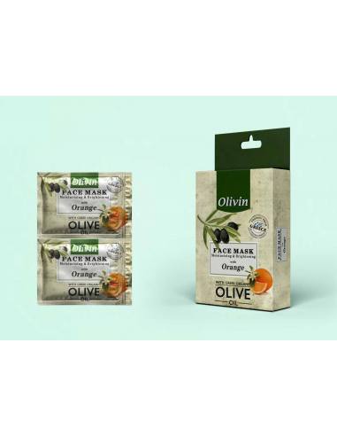 Olivin Rejuvenating Face Mask with Orange extract and Vitamins Α, F, H, E (2x5ml)