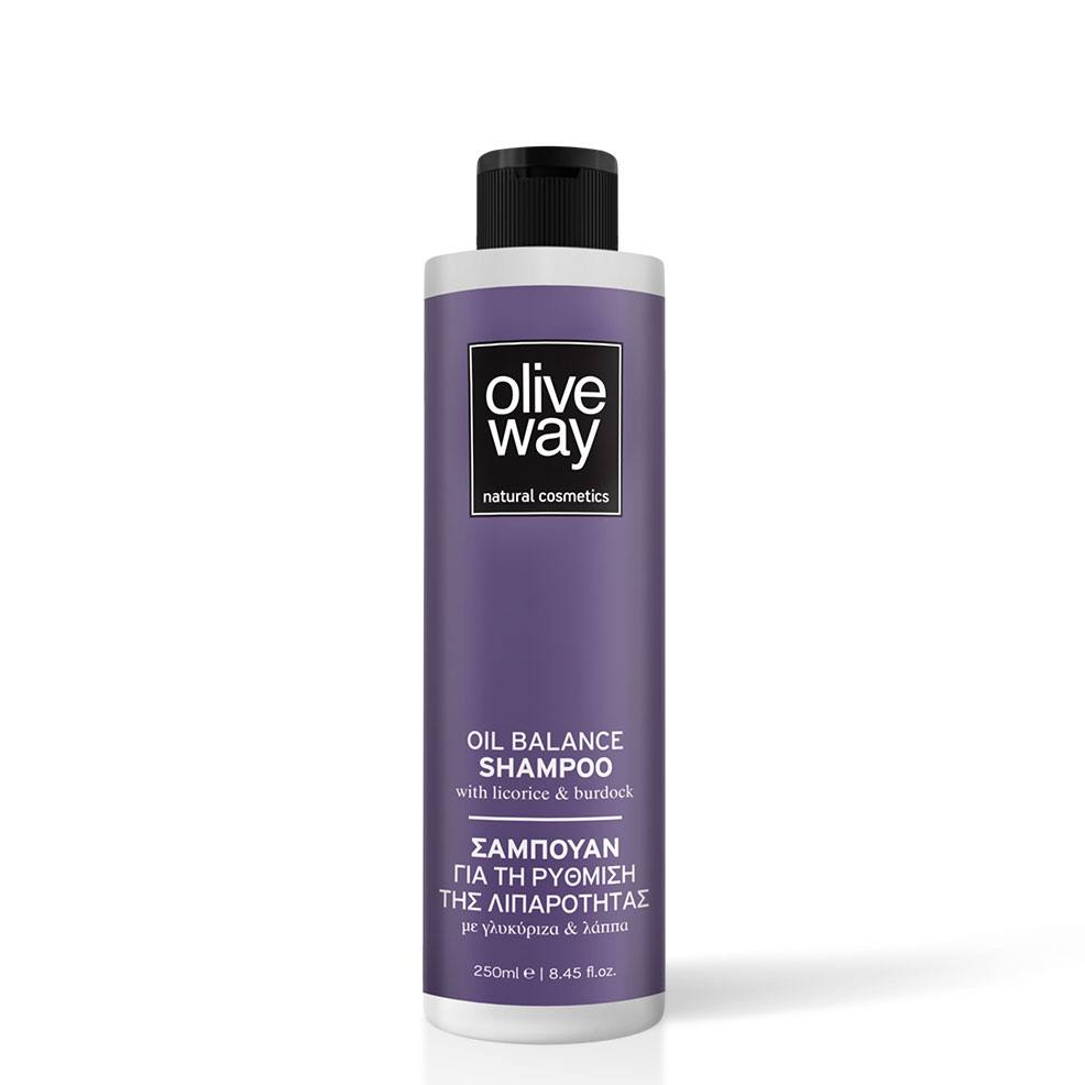 OLIVEWAY Σαμπουάν για τη Ρύθμιση της Λιπαρότητας 250ml