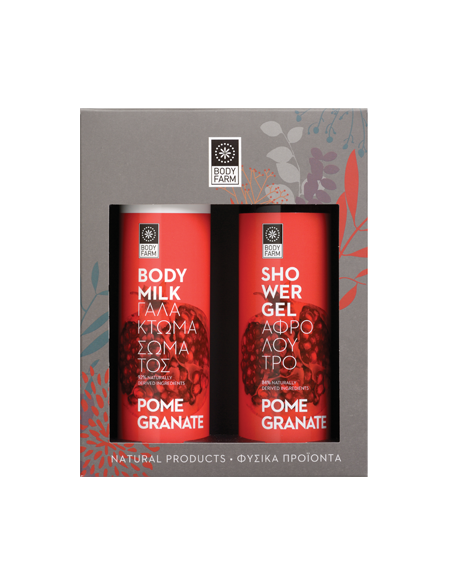 Body Farm Gift Set Pomegranate Shower Gel 250ml & Body Milk 250ml