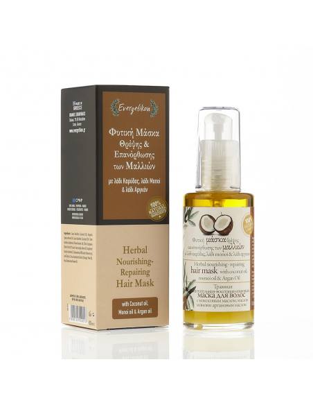Evergetikon Травяная питательная восстанавливающая маска для волос 60ML