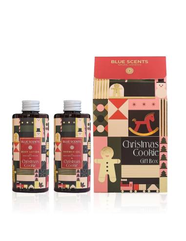 Blue Scents Christmas Cookie Gift Box Shower Gel 300ml & Body Lotion 300ml