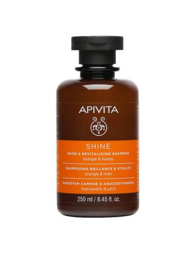 Apivita Shine & Revitalizing Shampoo with Orange & Honey 250ml