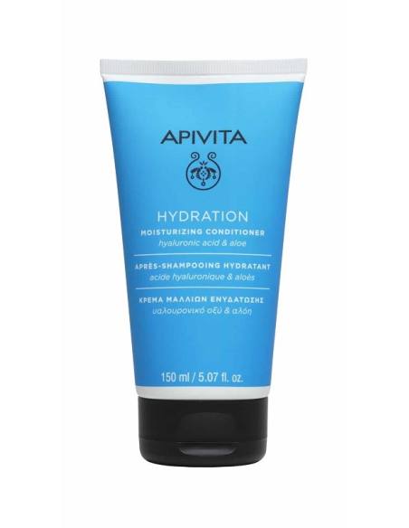 Apivita Hydration Moisturizing Conditioner for All Hair Types with Hyaluronic Acid & Aloe 150ml