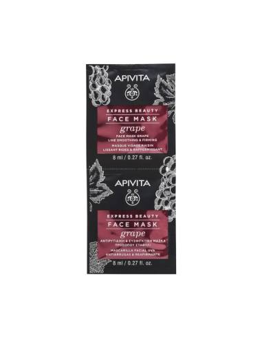 Apivita Express Beauty Face Mask with Grape for Line Smoothing & Firming 16ml