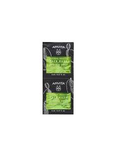 Apivita Express Beauty Face Mask with Prickly Pear for Moisturizing & Soothing 16ml