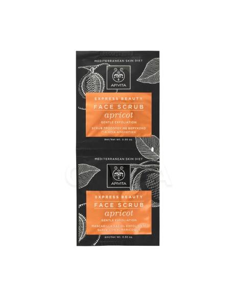 Apivita Express Beauty Face Scrub Apricot for Gentle Exfoliation 16ml Apivita Express Beauty Face Scrub Apricot for Gentle Exfoliation 16ml