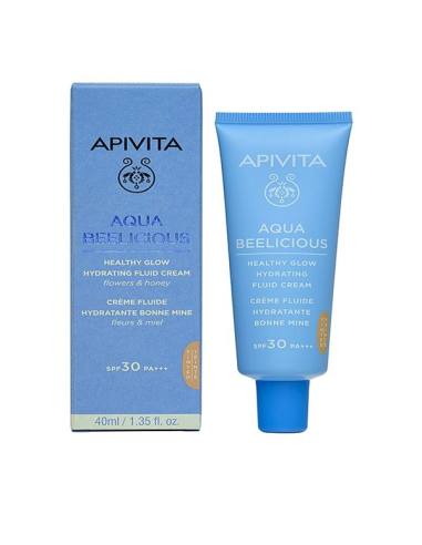 Apivita Aqua Beelicious Healthy Glow Hydrating Fluid Cream 40ml