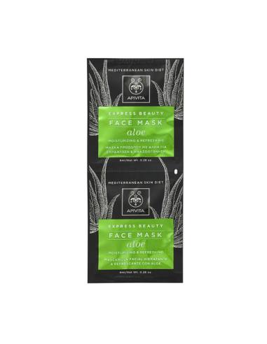 Apivita Express Beauty Face Mask Aloe for Moisturizing & Refreshing 16ml