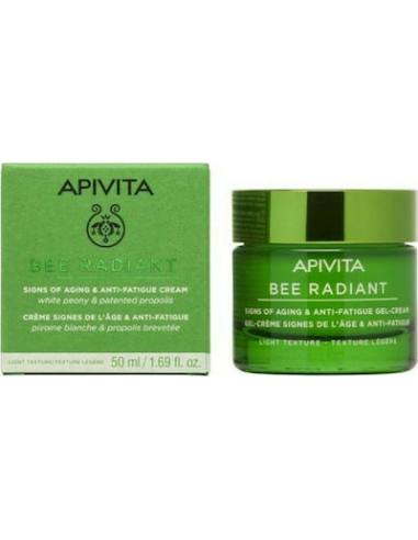 Apivita Bee Radiant Κρέμα-Gel για Σημάδια Γήρανσης & Ξεκούραστη Όψη - Ελαφριά Υφή 50ml