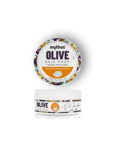 Mythos Olive Restoring Hair Mask with Honey & Wheat Proteins 150ml Mythos Olive Restoring Hair Mask with Honey & Wheat Proteins 150ml