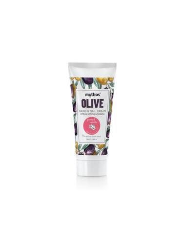 Mythos Olive Hand & Nail Cream Vanilla and Peony 100ml