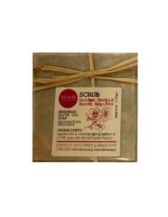 MALAMA Handmade Scrub Olive Oil Soap Golden Orchid 135gr