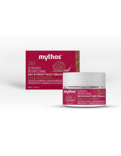 Mythos SNAIL 24h Πλούσια Κρέμα Αναδόμησης Προσώπου Ημέρας & Νύχτας 50ml