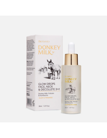 BIOSANTO Donkey Glow Drops Face, Neck & Decollete 3in1 30ml